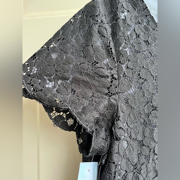 NEW Aritzia Talula Womens Black Lace Dress Mini Holiday Party Cocktail Size L - Picture 5 of 11